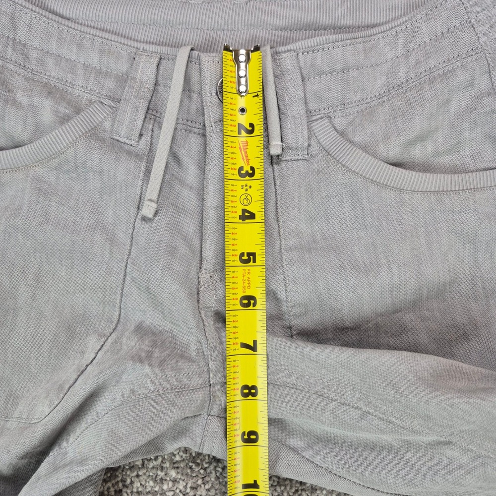 KUHL Cabo Pants Womens 0 Short Gray Linen Blend Lightweight Hiking Outdoors - Picture 7 of 10